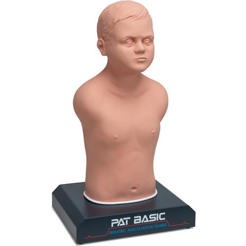 PAT BasicC® - Manichino per auscultazione pediatrico, versione economica, pelle chiara, 1020098, Auscultazione