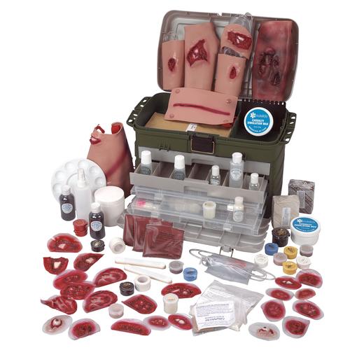 Kit di simulazione delle ferite Deluxe, 1020263, Moulage e simulazione di ferite
