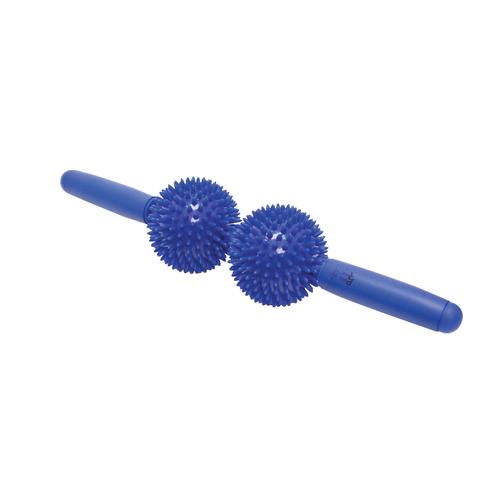 Point Relief Massage Bar - 9 x 43cm - 2 balls, blue, 1021319, utensili per massaggi