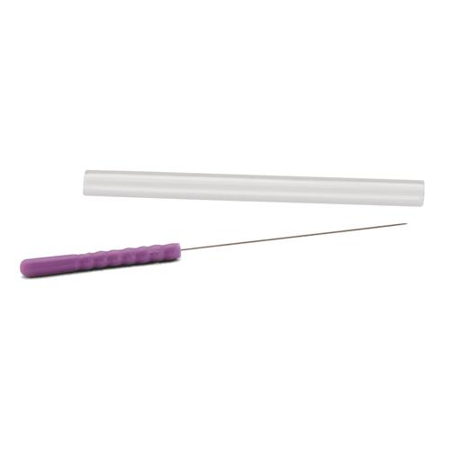 Aghi per agopuntura con manico in plastica, siliconati - MOXOM Silk Plus - 100 aghi ciascuno  0,25 x 30 mm (con tubo guida) , 1022084, Aghi per agopuntura MOXOM