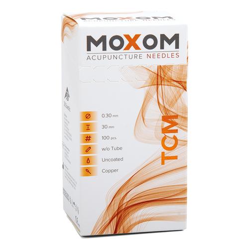 Aghi per agopuntura MOXOM TCM 100 pz. ( non rivestiti) 0,30 x 30 mm, 1022102, Aghi per agopuntura MOXOM