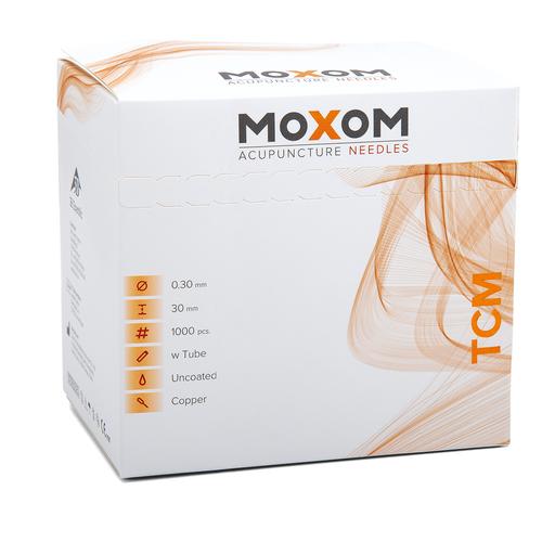 Aghi per agopuntura MOXOM TCM 1000 pz. ( non rivestiti) 0,30 x 30 mm, 1022107, Aghi per agopuntura MOXOM