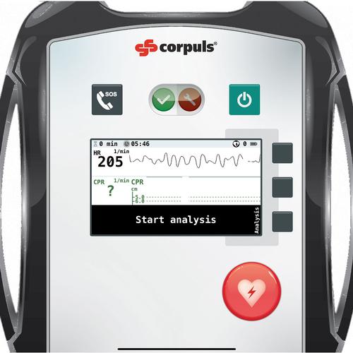 Display Screen Premium del Defibrillatore corpuls® AED per REALITi 360, 8000968, Simulatori DAE