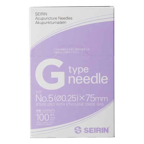SEIRIN® tipo G - 0,25 x 75 mm, viola, scatole da 100 aghi, 1022380 [S-G2575], Silicone-Coated Acupuncture Needles