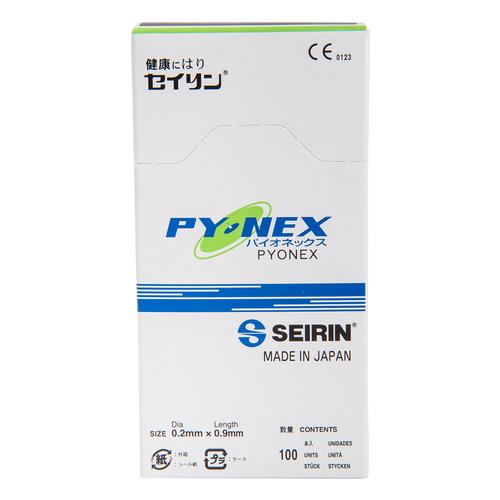 SEIRIN ® New PYONEX - 0,17 x 0,90 mm, verde, 1002465 [S-PG], Aghi per agopuntura SEIRIN