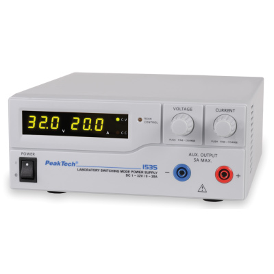 Alimentatore CC 1-32 V, 0-20 A (230 V, 50/60 Hz), 1012857 [U11827-230], PON Fisica - Laboratorio di Elettromagnetismo