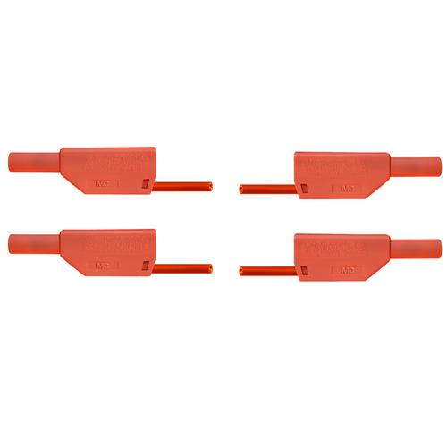 Coppia di cavi per esperimenti, 75 cm, colore rosso, 1017716 [U13817], Cavi per esperimenti