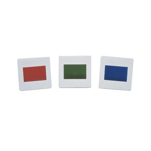 Filtri colore, colori primari, set di 3, 1003185 [U21878], Diaframmi, oggetti di diffrazione e filtri