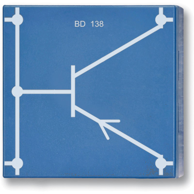Transistor PNP BD 138, P4W50, 1012975 [U333083], Sistema di elementi a spina
