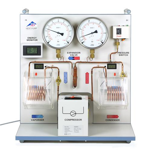 Esperimento: Pompa di calore, Equipaggiamento di base (230 V, 50/60 Hz), 8000599 [UE2060300-230], PON Fisica - Laboratorio di Fisica modulare con data-logger e sensori