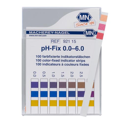 Bastoncini per test indicatori, pH 0-6, 1003795 [W11724], Misurazione del pH
