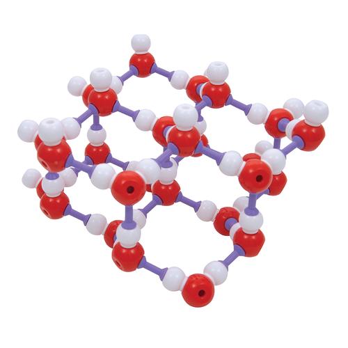 ICE (ghiaccio), set di cristalli H2O, molymod®, 1005285 [W19709], Modelli molecolari