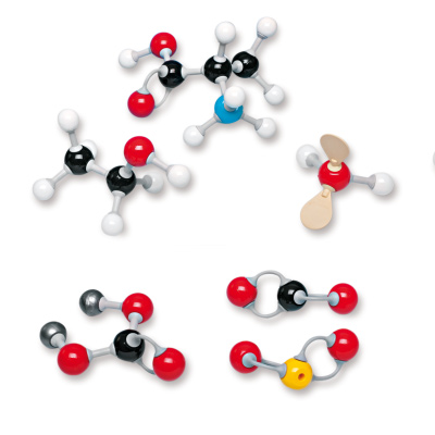 Kit di montaggio molecolare inorganico/organico S, molymod®, 1005291 [W19722], PON Scienze Integrate - Laboratorio di Scienze Naturali