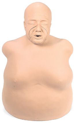 „Fat Old Fred Manikin“ - Manichino corpulento per esercitazioni, 1005685 [W44233], BLS per adulti