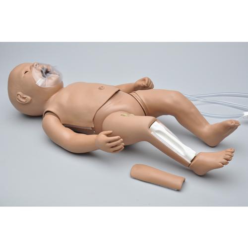 Susie Simon® - Simulatore neonatale di RCP e primo soccorso con monitor Code Blue e accesso intraosseo e venoso, 1014570 [W45137], ALS neonatale
