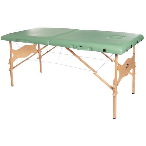 Lettino per massaggi in legno, modello base - verde, 1013725 [W60601G], Attrezzature per il massaggio