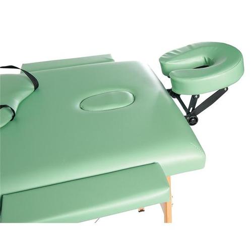 Lettino per massaggi in legno, modello base - verde, 1013725 [W60601G], Attrezzature per il massaggio