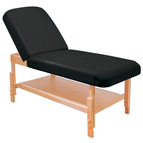 Tavolo fisso Deluxe 3B con schienale mobile, nero, 1018686 [W60637], sedie e lettini per i massaggi