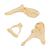 Ossicini dell'orecchio – Ingrandimento con fattore 20 BONElike - 3B Smart Anatomy, 1009697 [A100], Modelli singoli di ossa (Small)